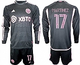 Men's Inter Miami CF #17 Martinez 2023-24 Black Away Soccer Jersey Suit,baseball caps,new era cap wholesale,wholesale hats